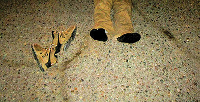 Victor Romero and shoes